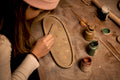 Freestyle in studio hand building pottery session Queenstown NZ